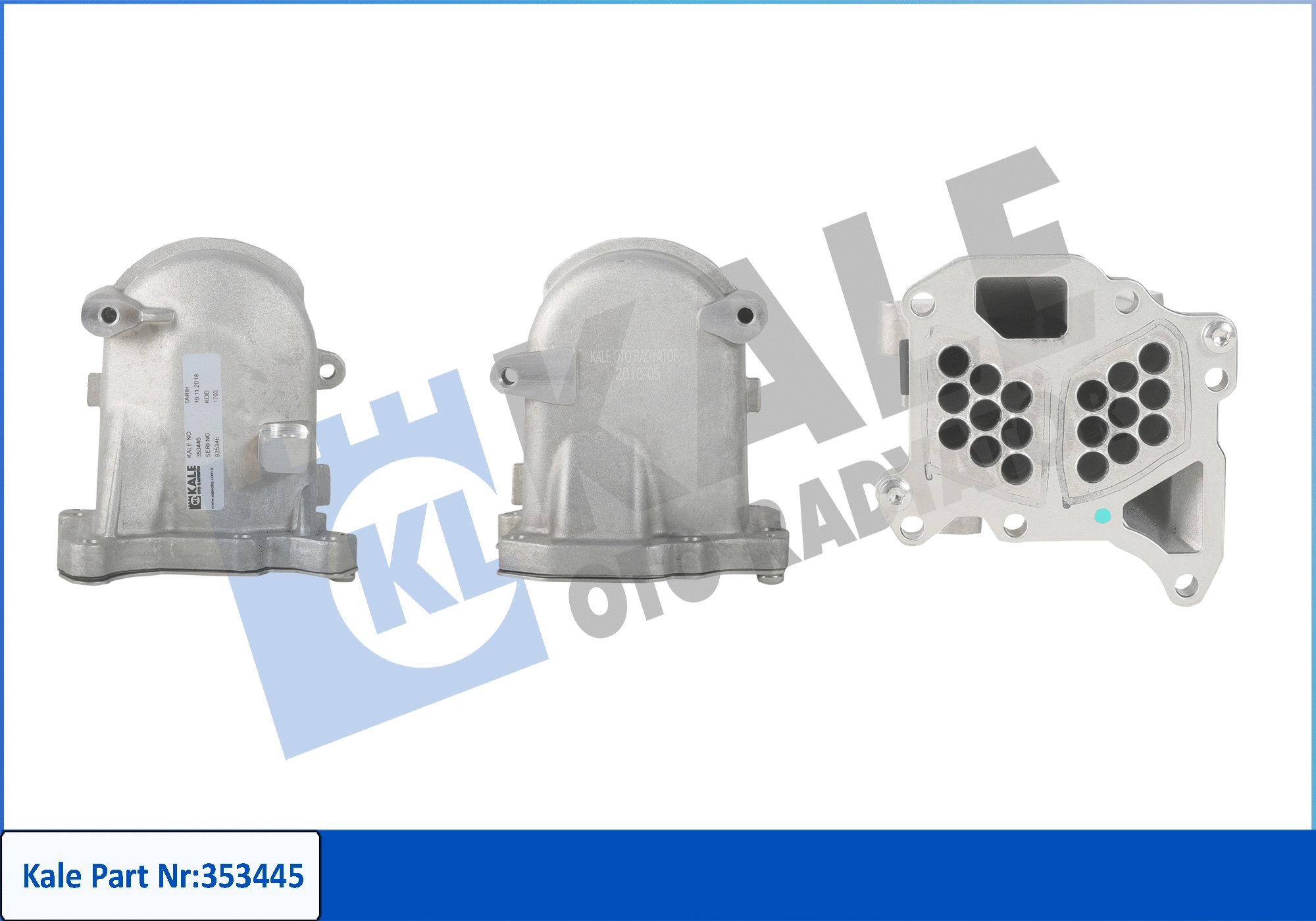 Cooler, exhaust gas recirculation (353445)