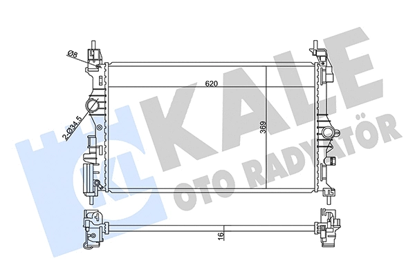 Radiator, engine cooling (358955)