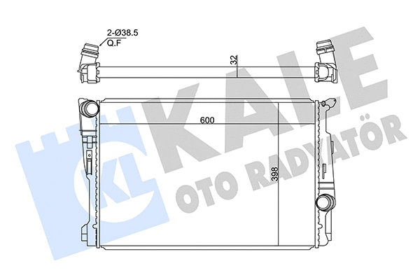 Radiator, engine cooling (362715)