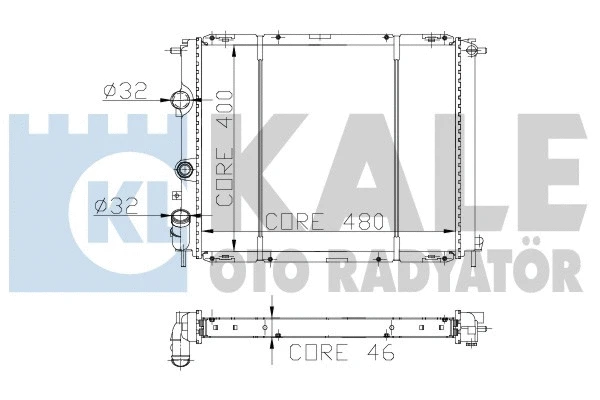 Radiator, engine cooling (162400)
