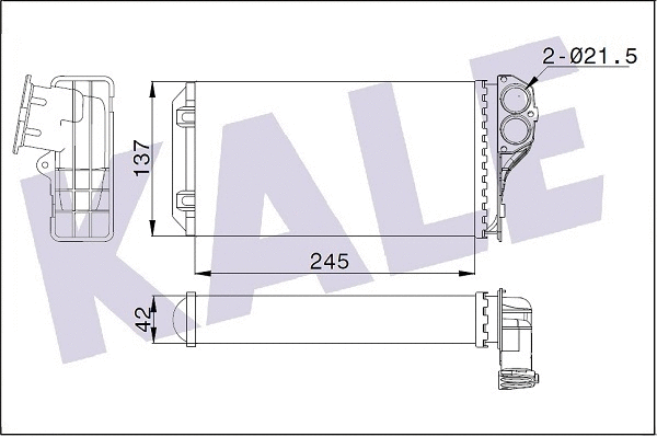 Heat Exchanger, interior heating (346310)