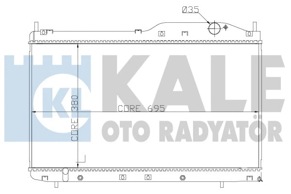 Radiator, engine cooling (355300)