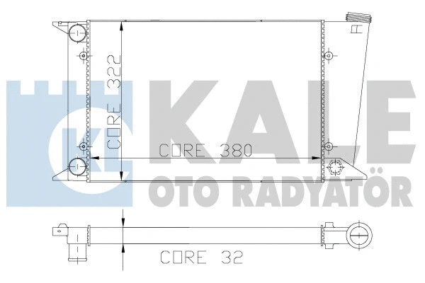 Radiator, engine cooling (117800)