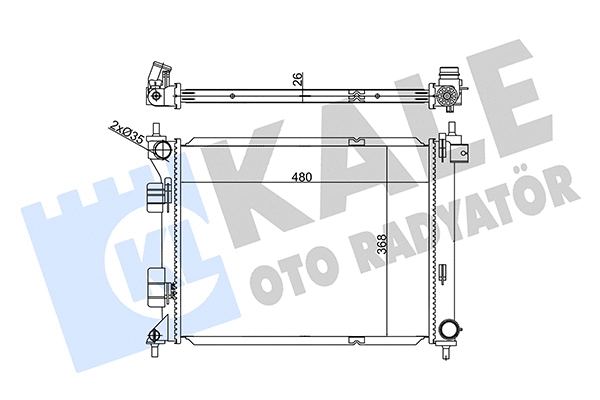 Radiator, engine cooling (356280)