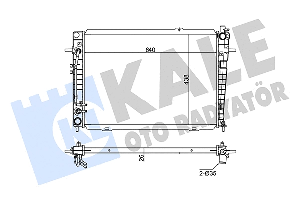 Radiator, engine cooling (351240)