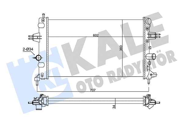 Radiator, engine cooling (354105)
