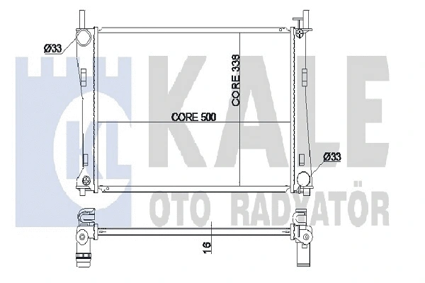Radiator, engine cooling (349600)