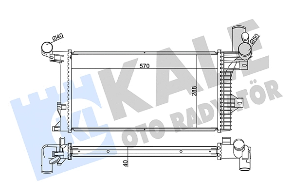 Radiator, engine cooling (349305)