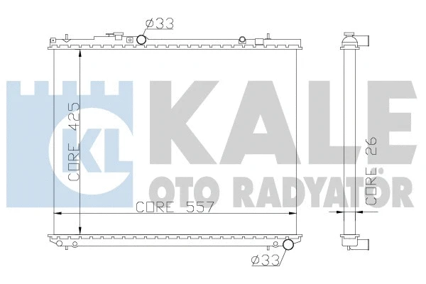 Radiator, engine cooling (355600)