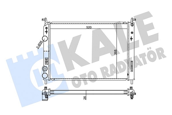 Radiator, engine cooling (355620)