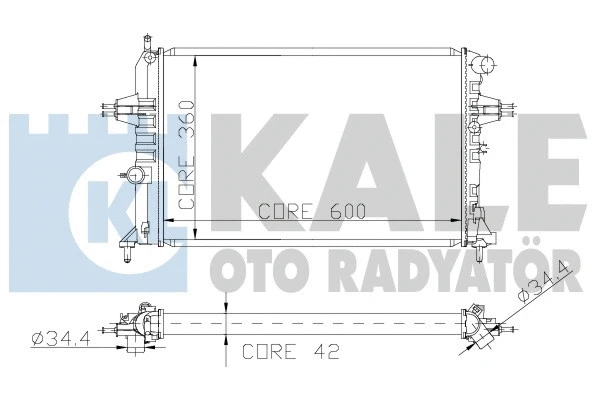 Radiator, engine cooling (141000)