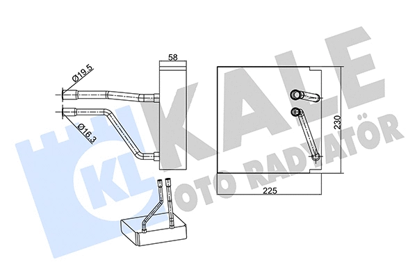 Evaporator, air conditioning (349995)
