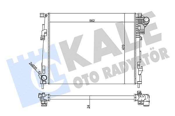 Radiator, engine cooling (356895)