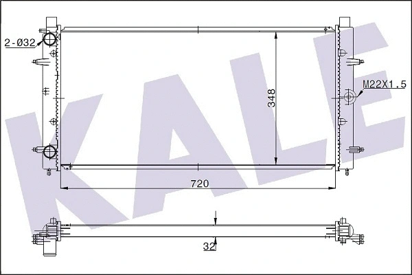 Radiator, engine cooling (347535)