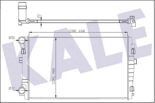 Radiator, engine cooling (345840)