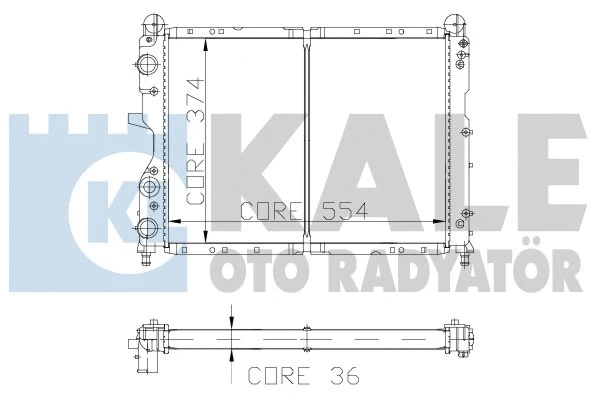 Radiator, engine cooling (101898)