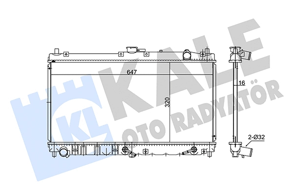 Radiator, engine cooling (347935)