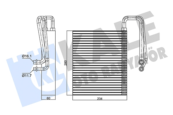 Evaporator, air conditioning (350040)