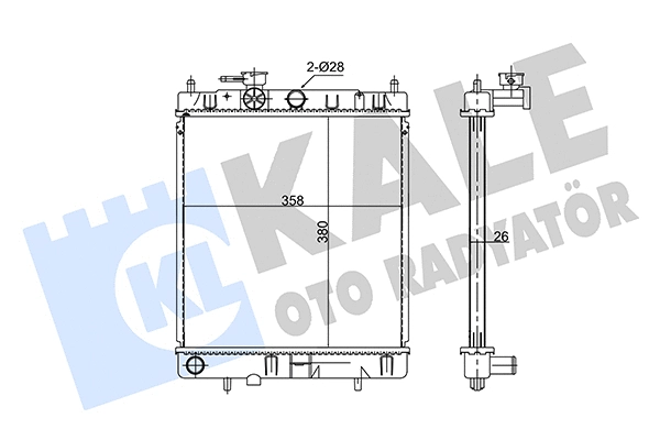 Radiator, engine cooling (355705)