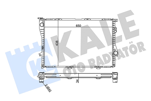 Radiator, engine cooling (351870)