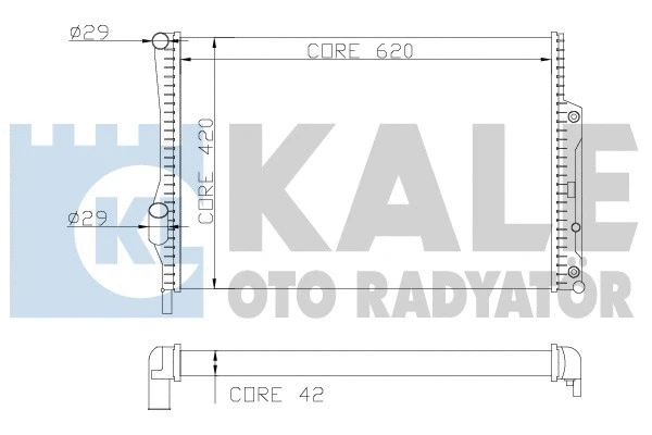 Radiator, engine cooling (360400)