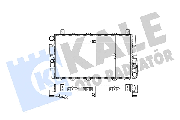 Radiator, engine cooling (354945)