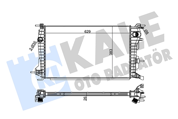 Radiator, engine cooling (220700)
