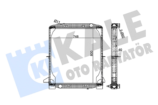 Radiator, engine cooling (352820)
