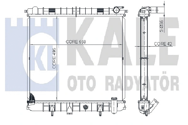 Radiator, engine cooling (350300)