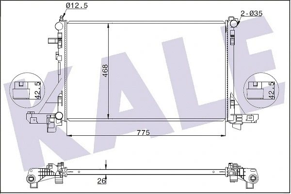 Radiator, engine cooling (347255)