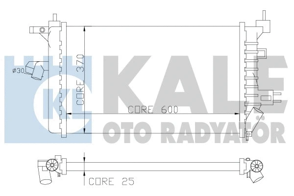 Radiator, engine cooling (357800)