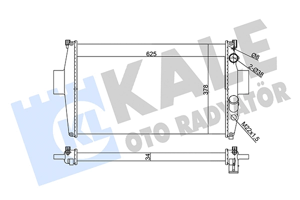 Radiator, engine cooling (356150)