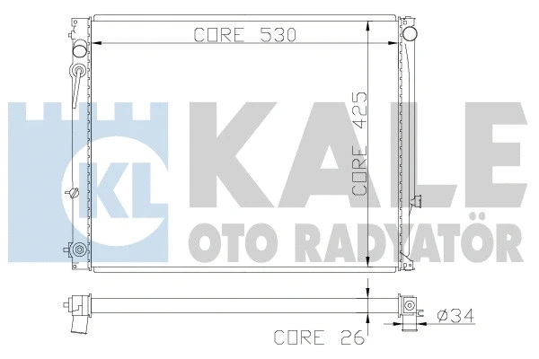 Radiator, engine cooling (363600)