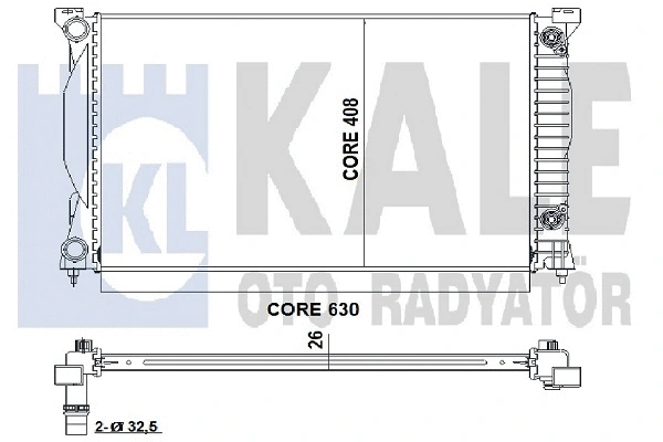 Radiator, engine cooling (352900)