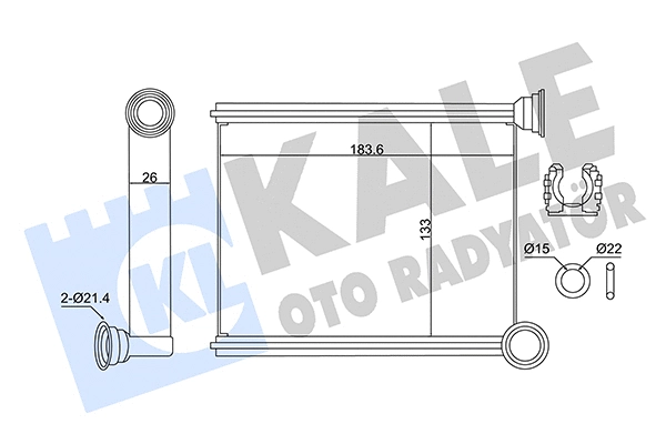 Heat Exchanger, interior heating (346420)