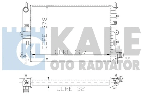 Radiator, engine cooling (103400)