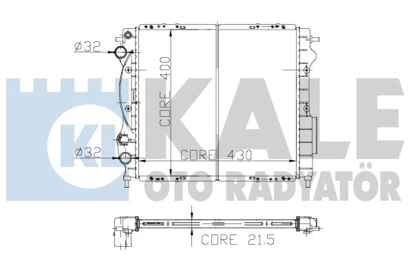 Radiator, engine cooling (146200)