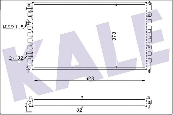 Radiator, engine cooling (348260)