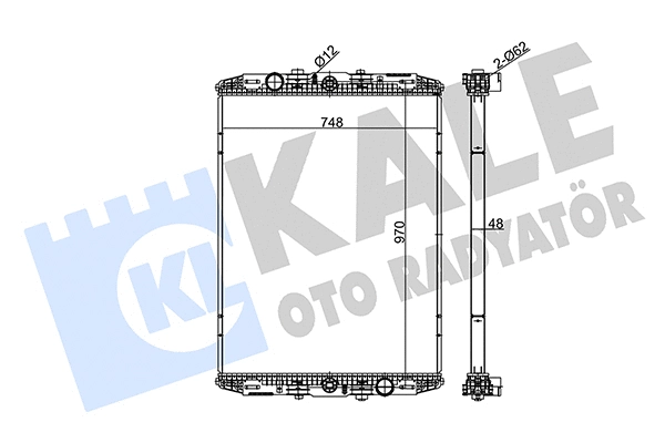 Radiator, engine cooling (350190)