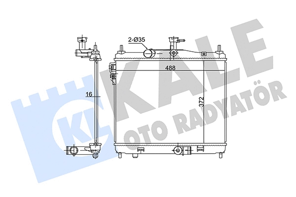 Radiator, engine cooling (362705)