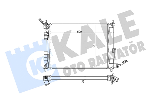 Radiator, engine cooling (359120)