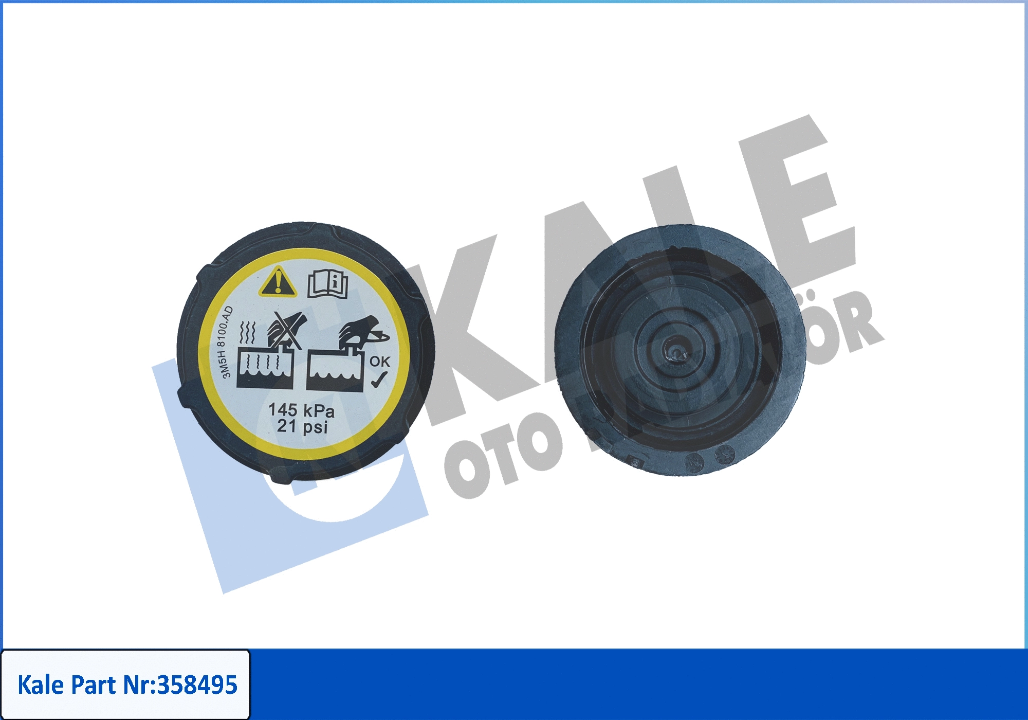 Cap, coolant tank (358495)