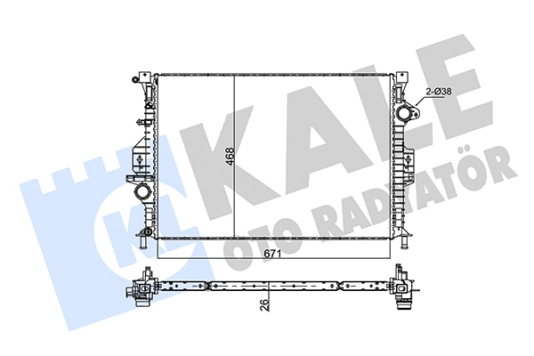 Radiator, engine cooling (346120)