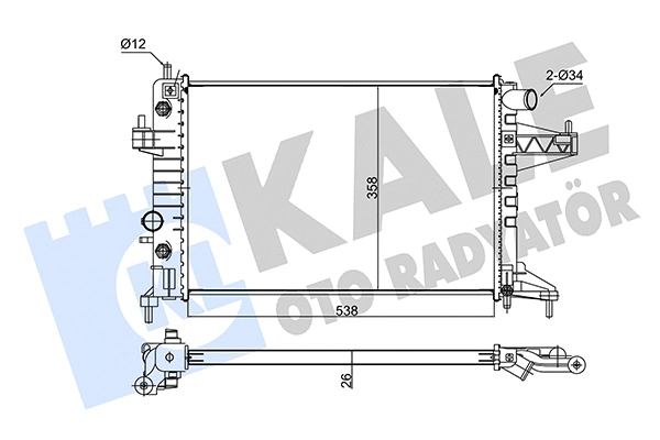 Radiator, engine cooling (347490)