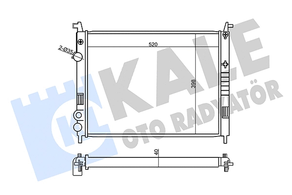 Radiator, engine cooling (357235)