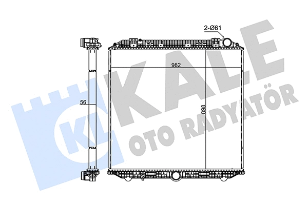 Radiator, engine cooling (355055)