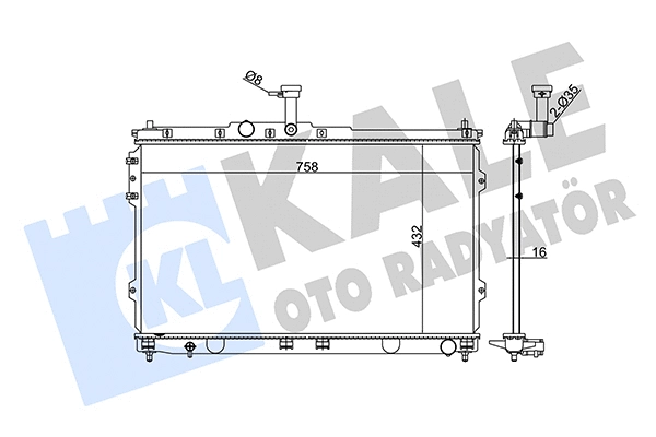Radiator, engine cooling (348345)