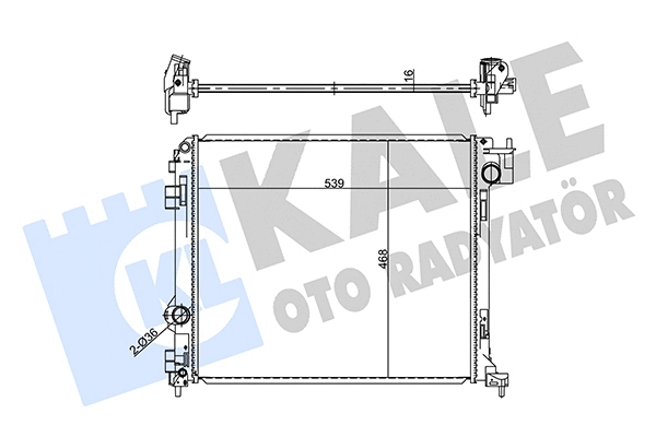 Radiator, engine cooling (357250)