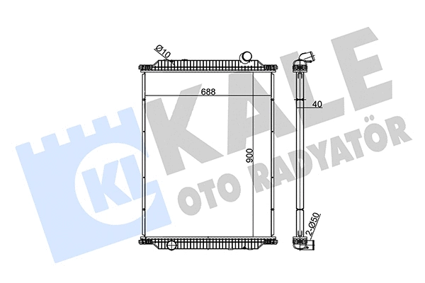 Radiator, engine cooling (349460)