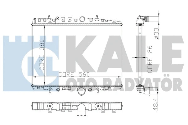 Radiator, engine cooling (258000)